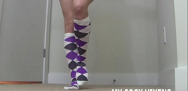  These soft new socks would feel so good against your cock JOI